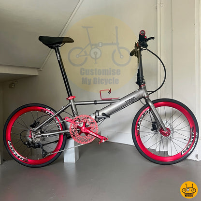 Fnhon Monsoon 22 Folding Bike With Shimano 105 And Hydraulic Brakes For PCN Riders  
