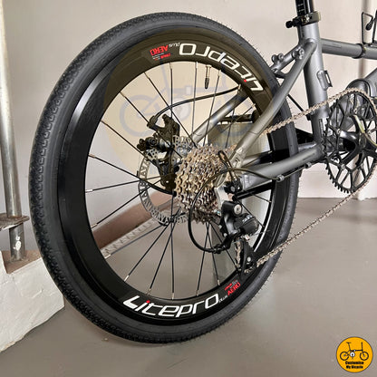 Shimano Sora Rear Derailleur Fnhon Monsoon 22-Inch Foldable Bicycle – Smooth & Reliable Shifting
