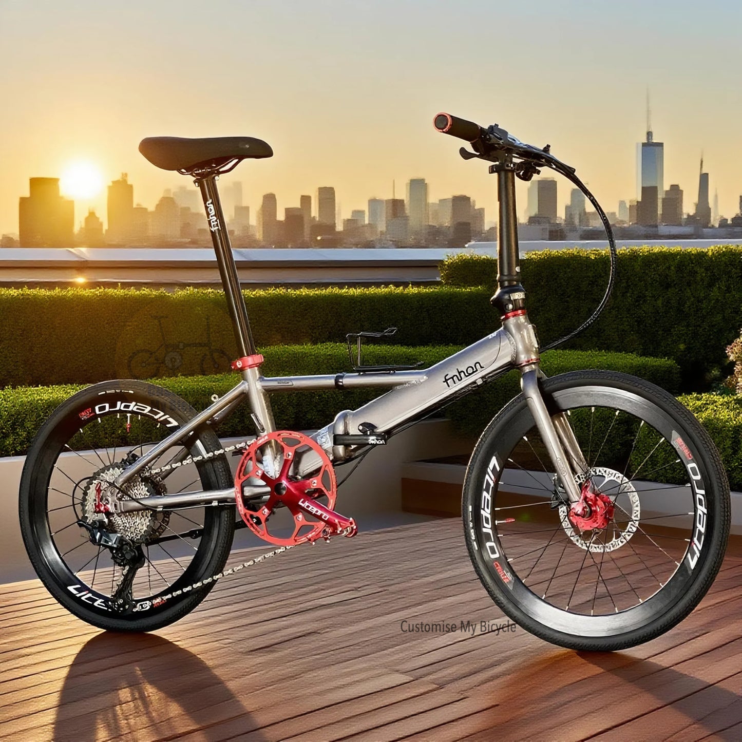 Fnhon Monsoon 22” • Shimano 12s SLX • Dolphine Grey & Red