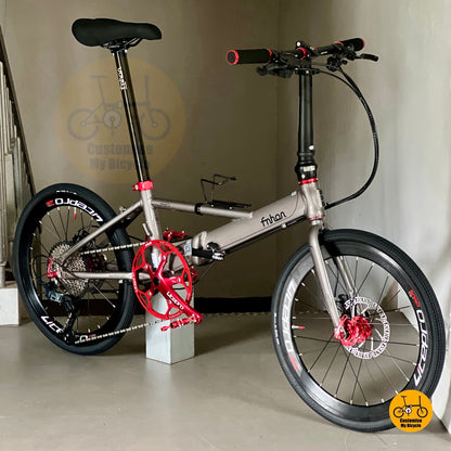 Fnhon Monsoon 22” • Shimano 12s SLX • Dolphine Grey & Red