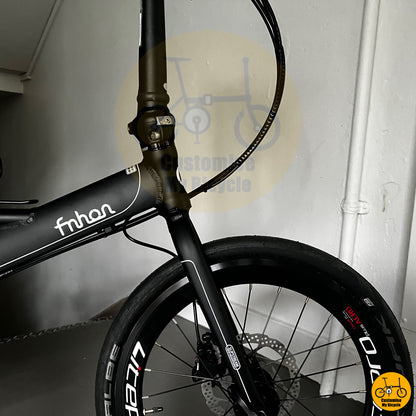 All Black Fnhon Monsoon 22-Inch Foldable Bicycle – A Stylish & High-Performance Foldie
