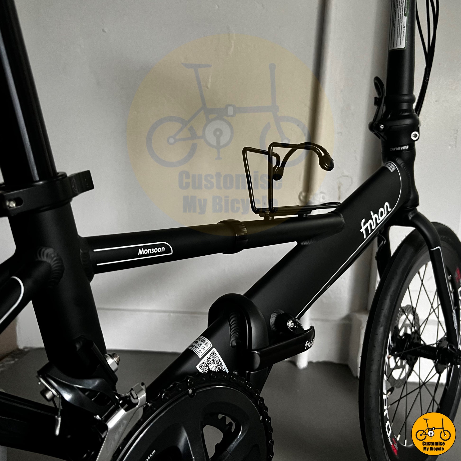 Shimano 2x9 Gears Fnhon Monsoon 22-Inch Folding Bike – Precision Shifting for Speed
