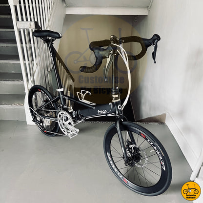 Batman Black Frame Fnhon Monsoon 22-Inch Foldable Bicycle – A Sleek & Powerful Look
