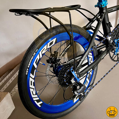 Multipurpose Rear Rack on Fnhon Monsoon 20-Inch Foldable Bicycle – A Competitive Alternative to Bike Friday, Btwin
