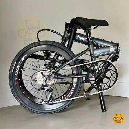 Folded size of Fnhon Storm 22" folding bike