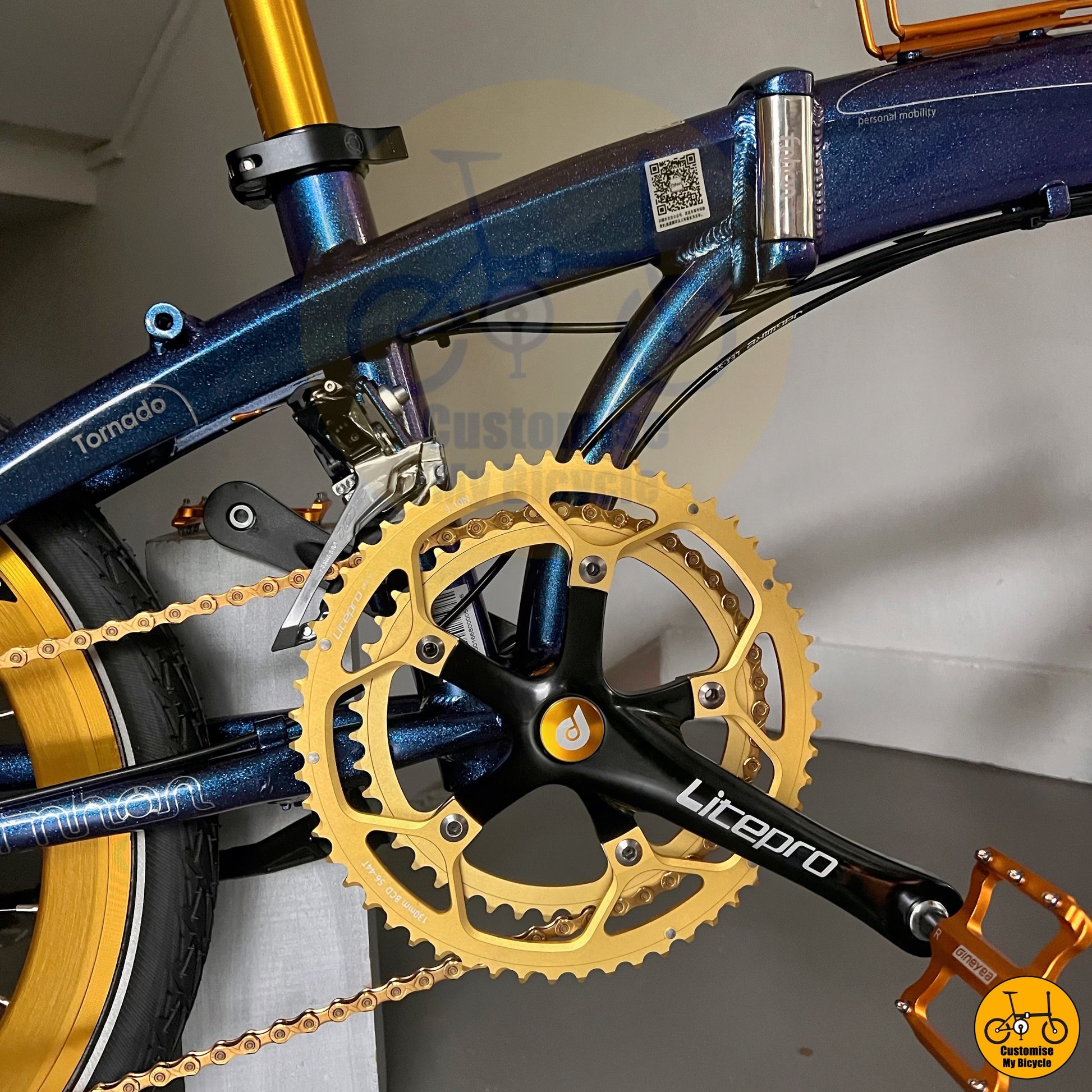 Double Chainring Foldie – Ideal for City & Long-Distance Rides
