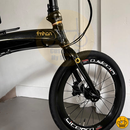 Premium Black Gold Foldie – Smooth & Stylish City Ride
