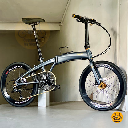 🔥11.11🔥 Fnhon Tornado 22" • Shimano 9 Gears • Dark Teal Blue