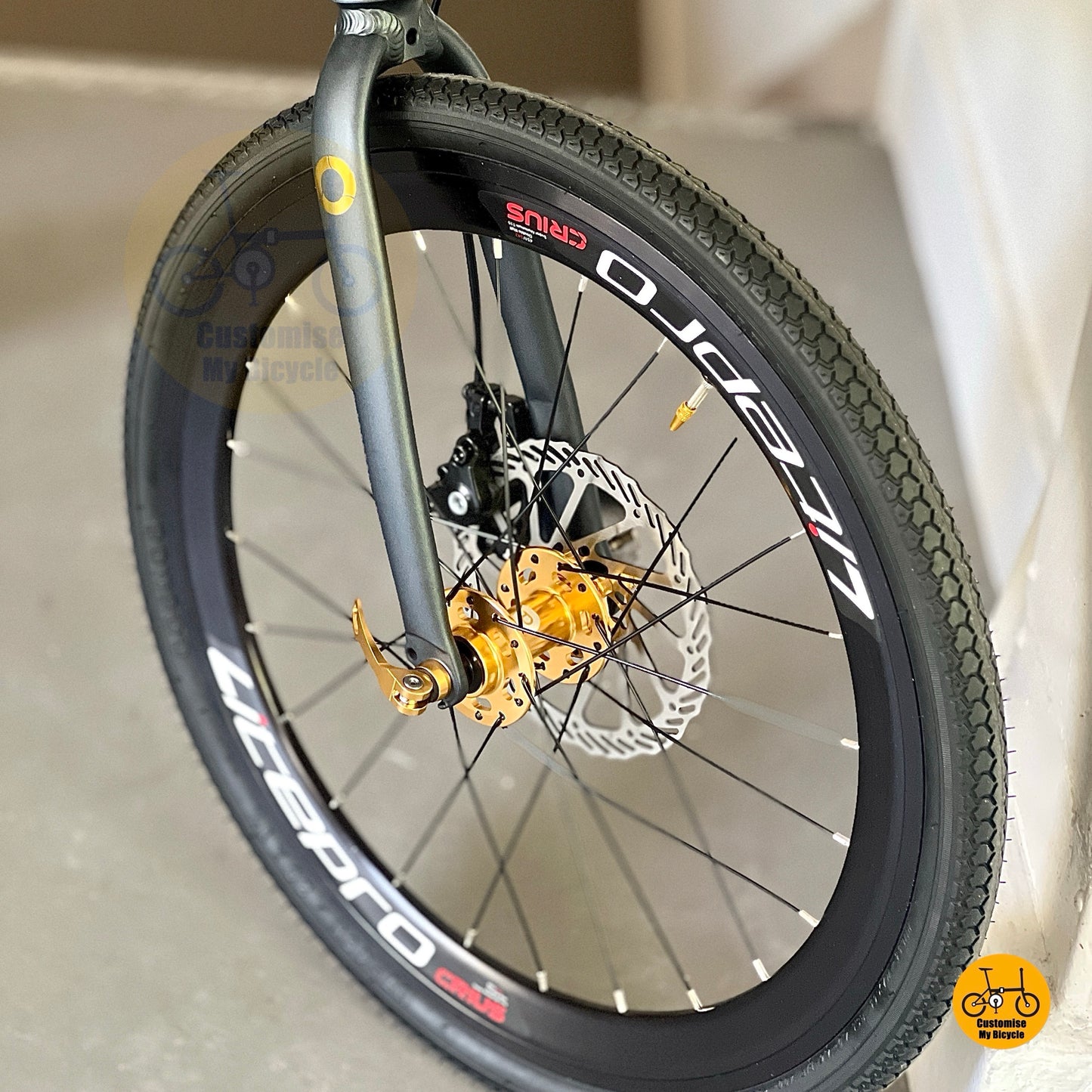 Litepro Black Gold Aero Wheelset