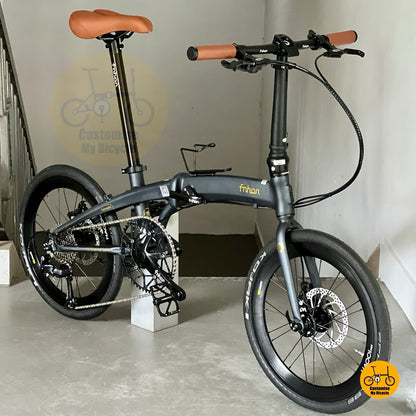 Fnhon Mini Tornado 20 Inch Foldable Bicycle With Aero Wheels Disc Brake And Shimano Drivetrain
