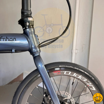 Fnhon Tornado 20-Inch Folding Bike – Sleek Galaxy Grey Frame for City Riding
