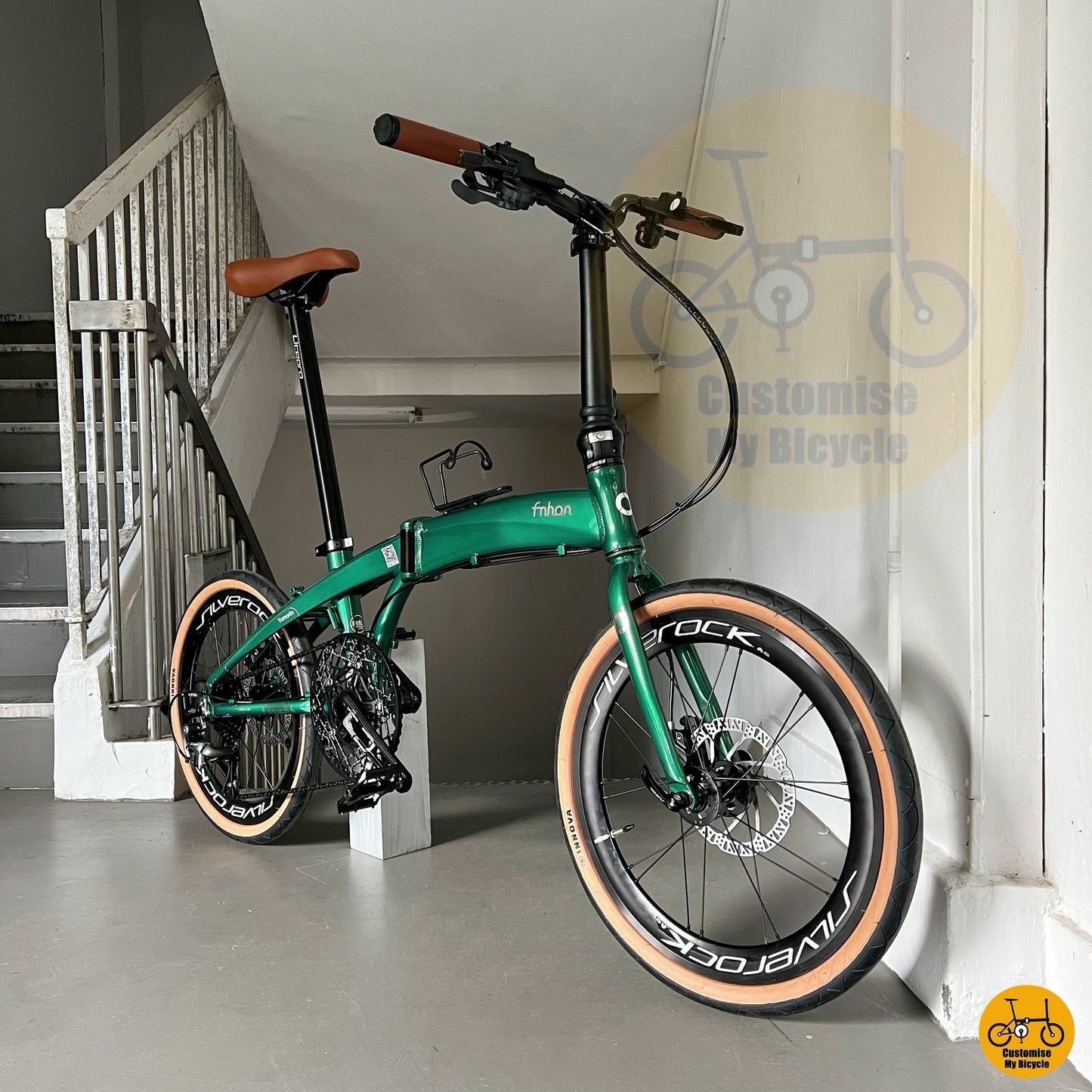 Fnhon Tornado 20-inch City Folding Bicycle – Shimano Tiagra 10 Speed, MT200 Brakes, Save the Earth Style
