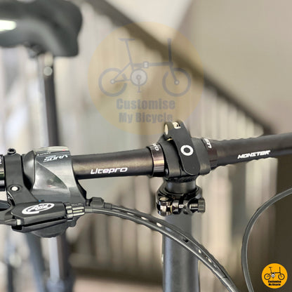 Handlebar and cockpit setup of Fnhon Tornado
