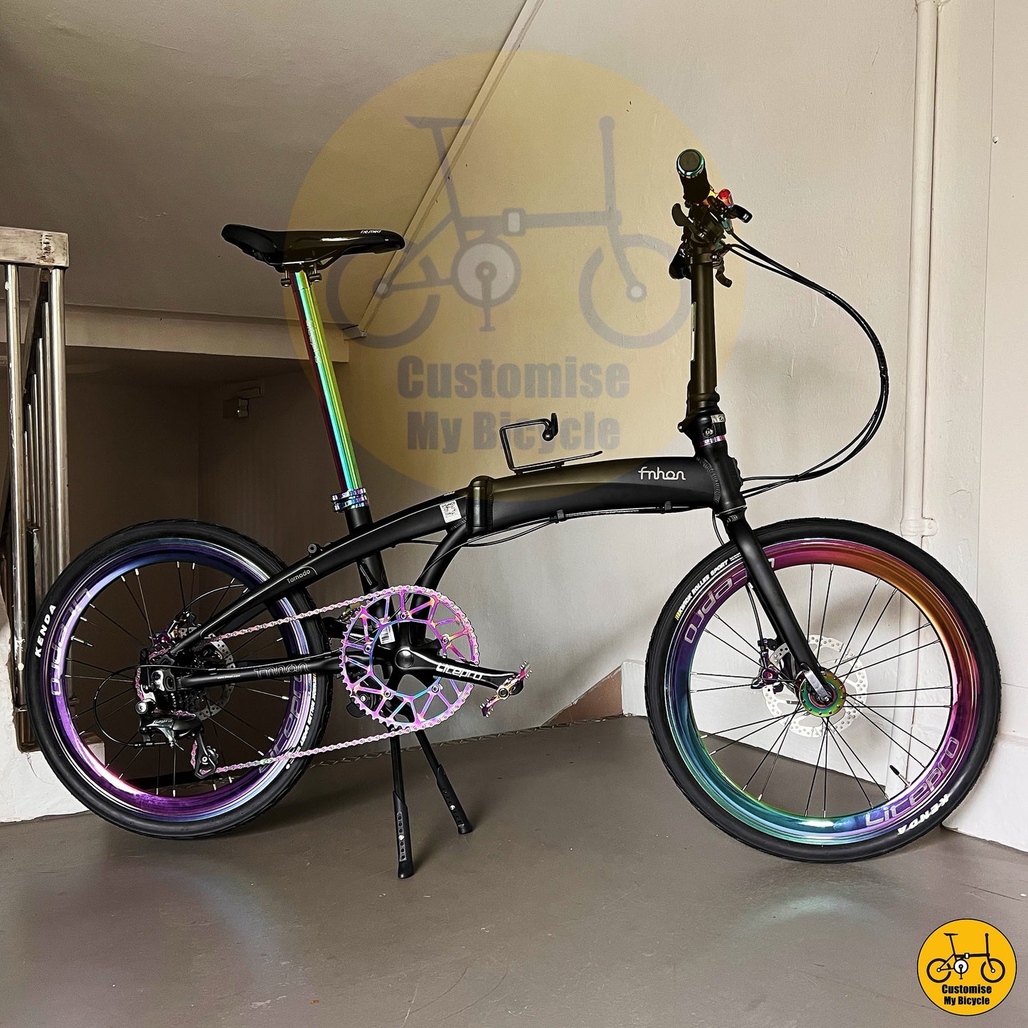 Fnhon Tornado 22” – Ultimate Folding Bicycle with Eye-Catching Details
