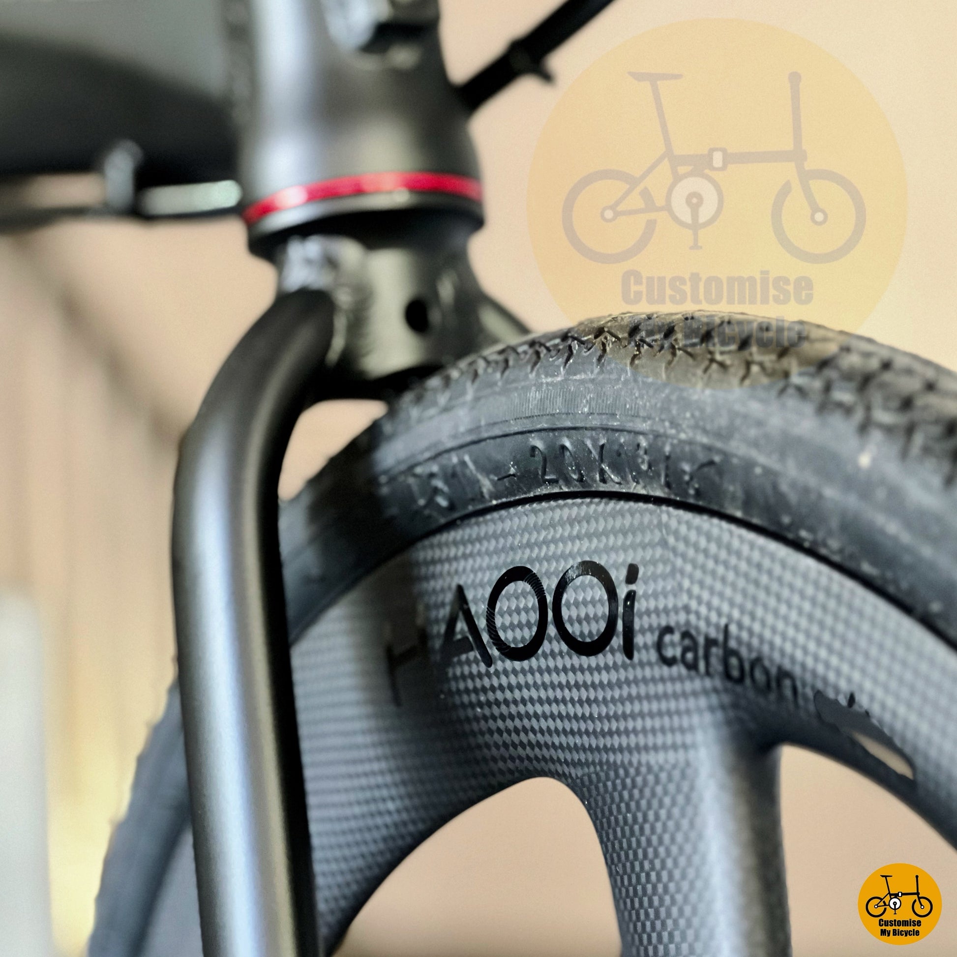 Haooi custom made carbon ultra trispokes wheel