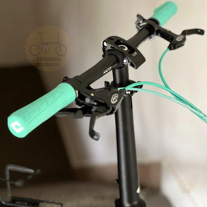 Fnhon Tornado 20" Matte Black folding bike with Mechanical wired disc brake