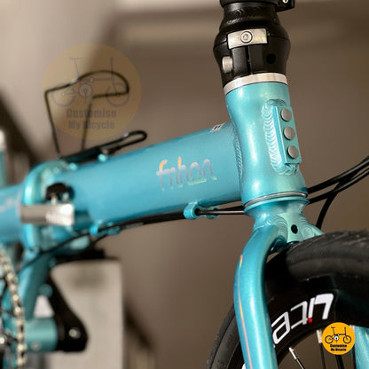 Fnhon Zephyr lightweight aluminium alloy frame detail Tiffany Blue
