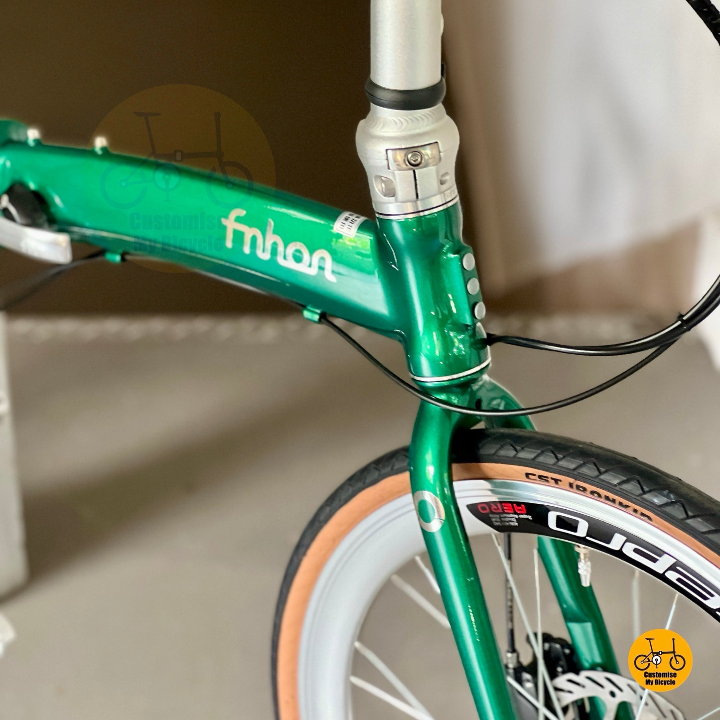 Emerald green Fnhon Wind frame