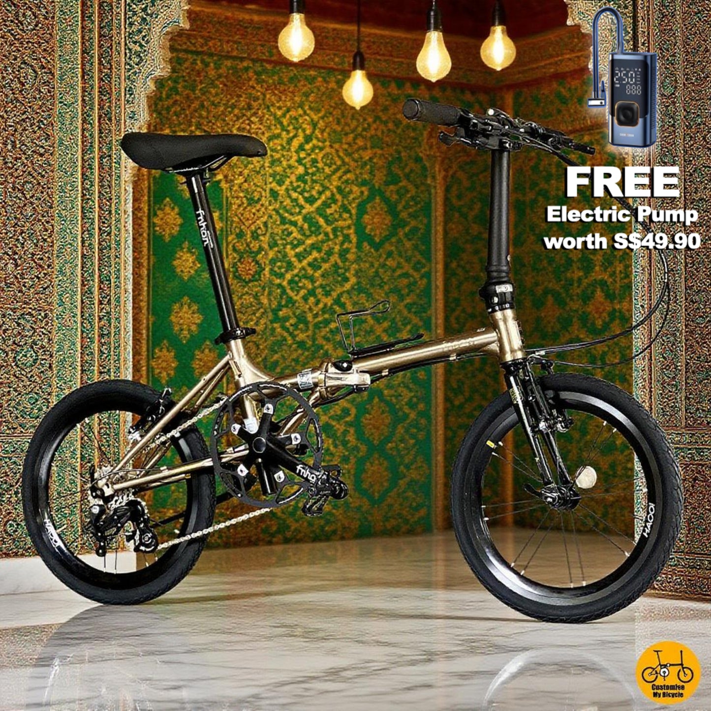 ⭐Raya Deal⭐  Fnhon Gale 18” • Sensah 5s • Titanium Gold