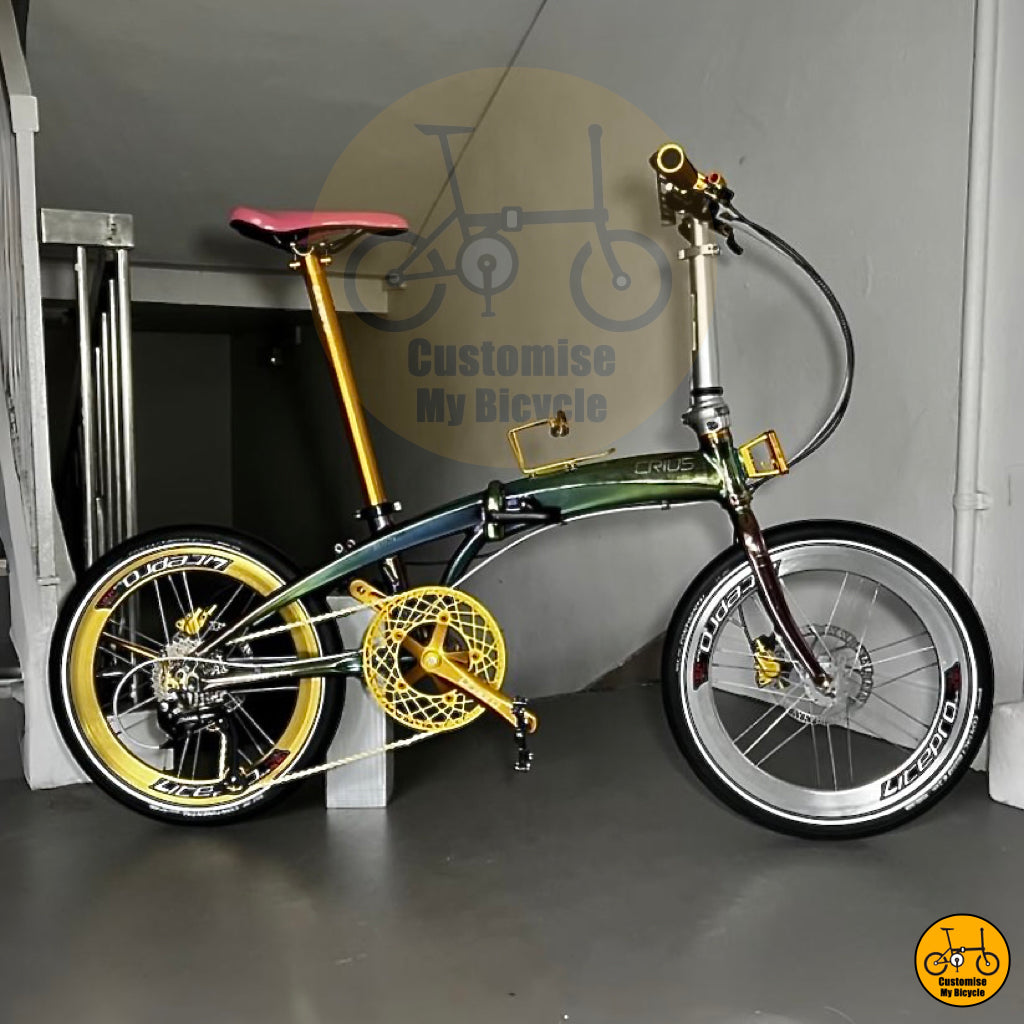 Crius Velocity 20-inch Foldie – Sleek & Compact Duo-Tone Wheels for City Adventures
