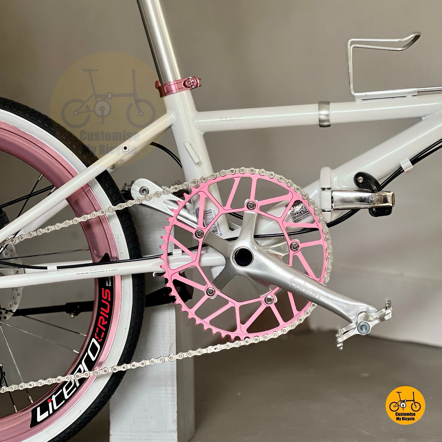 Fnhon Thunderstorm Litepro hollowtech crankset close up
